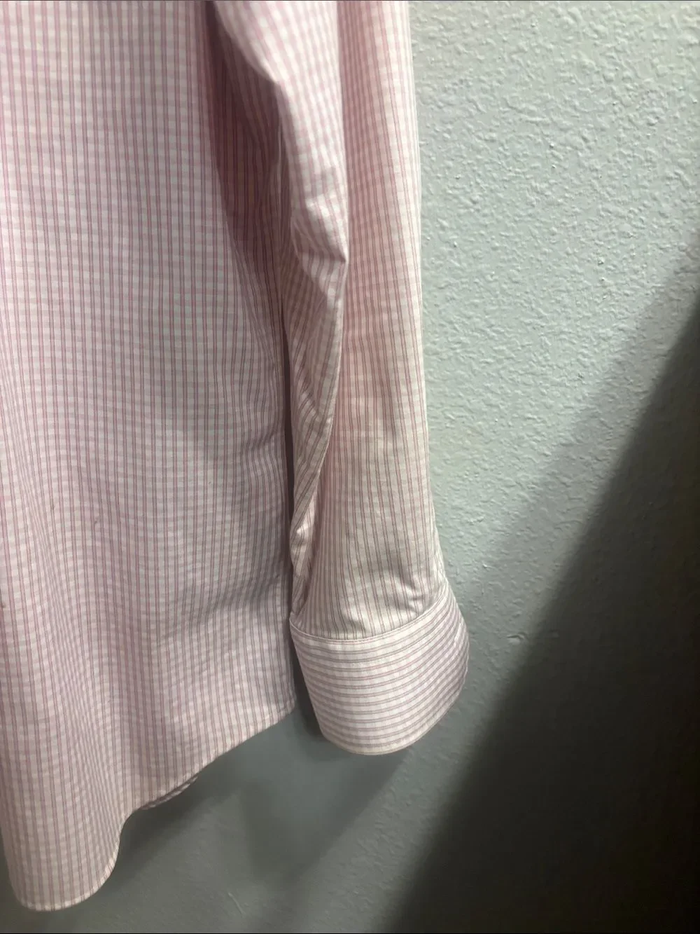 Banana Republic Light Pink Gingham Dress Shirt - Men's
